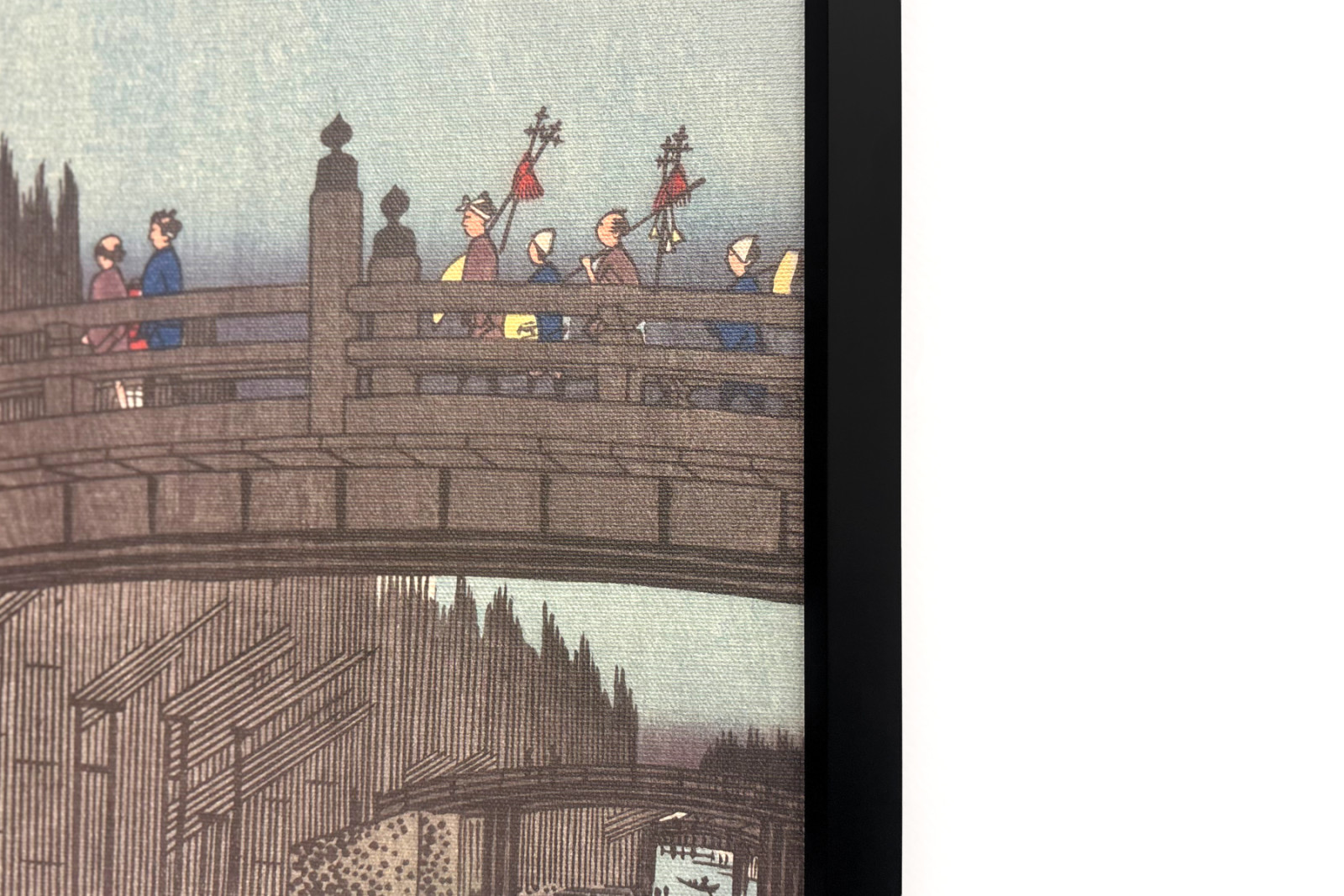 Bamboo Market at Capital Bridge, 1857, 1857. - Ando Hiroshige