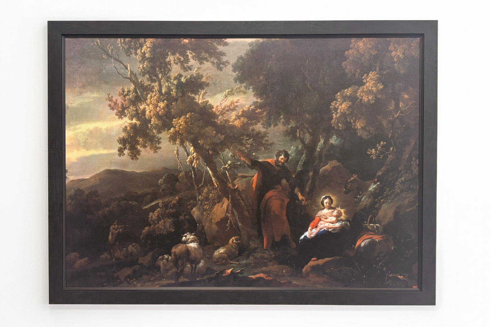 Lepää lennossa Egyptiin, 1600-luku. - Nicolaes Pietersz. Berchem
