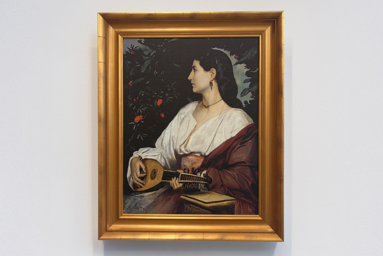 Mandoliinisoitin, 1865 - Anselm Feuerbach