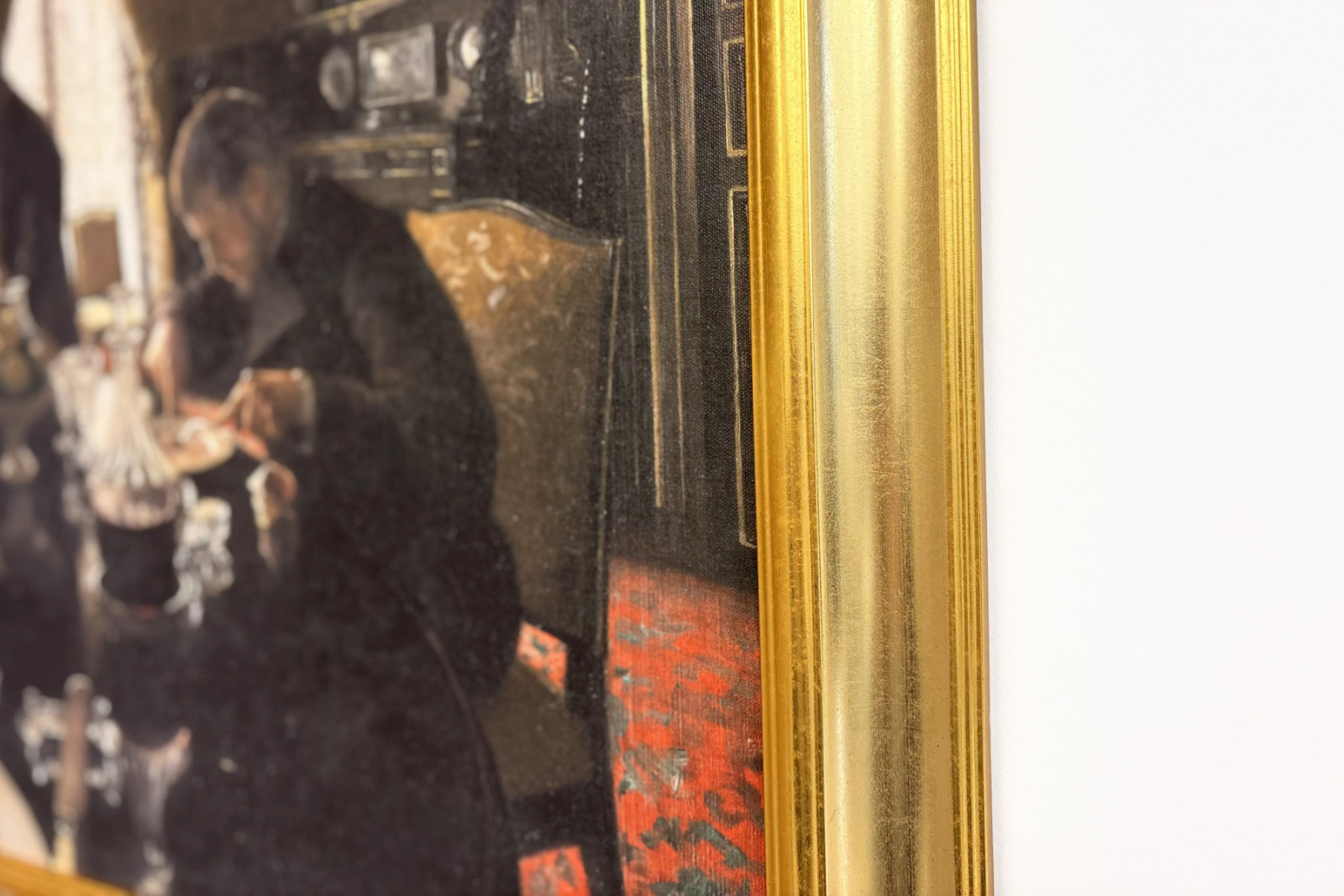 Diner - Illallinen rue Miromesnilillä, Caillebotten perheen kotona (öljy kankaalle) - Gustave Caillebotte