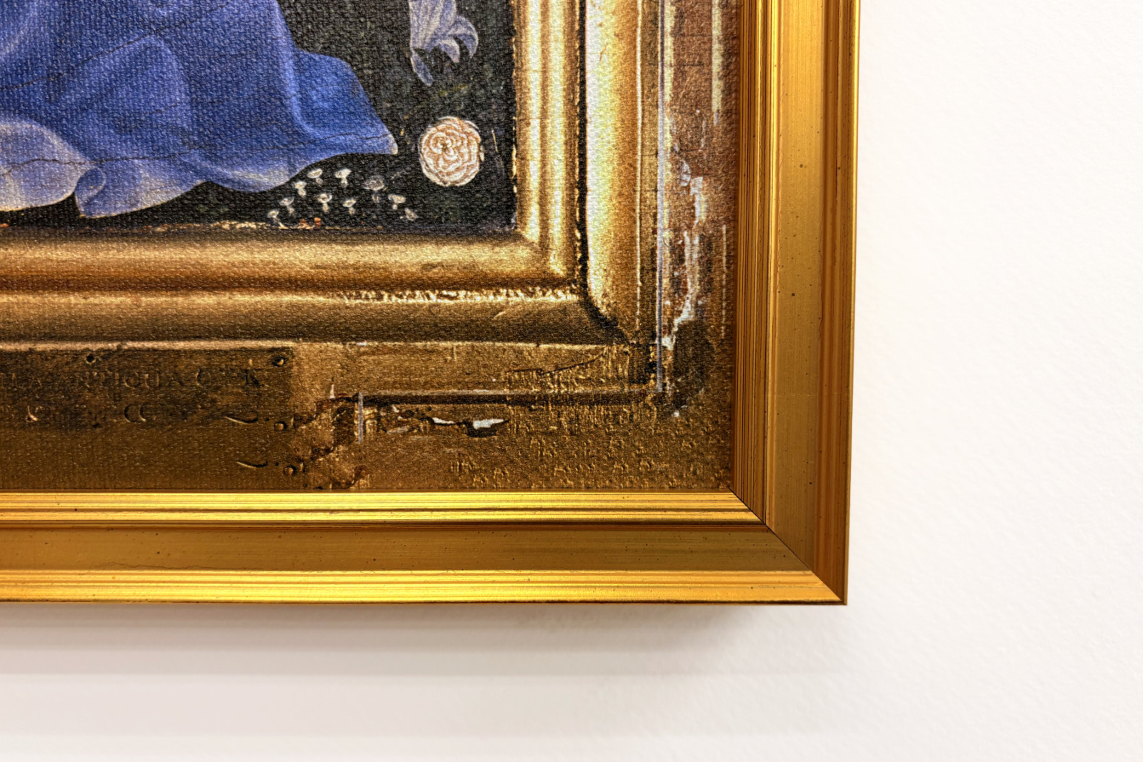 Richard II Esittivät Neitsyelle ja lapselle hänen suojeluspyhimys Johannes Kastaja ja pyhät Edward ja Edmund, n. 1395-1399 (munan tempera tammen päällä) - Master of the Wilton Diptych