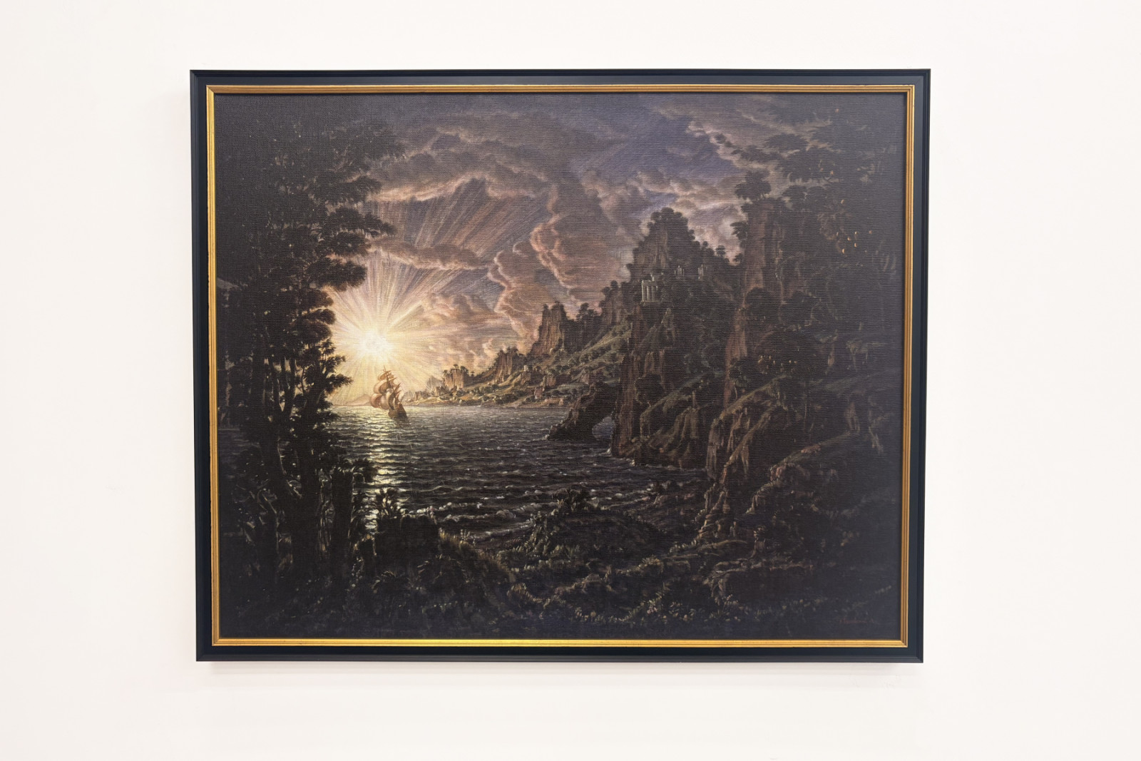 Laivat, ilta-aurinko - Konstantin Bogayevsky