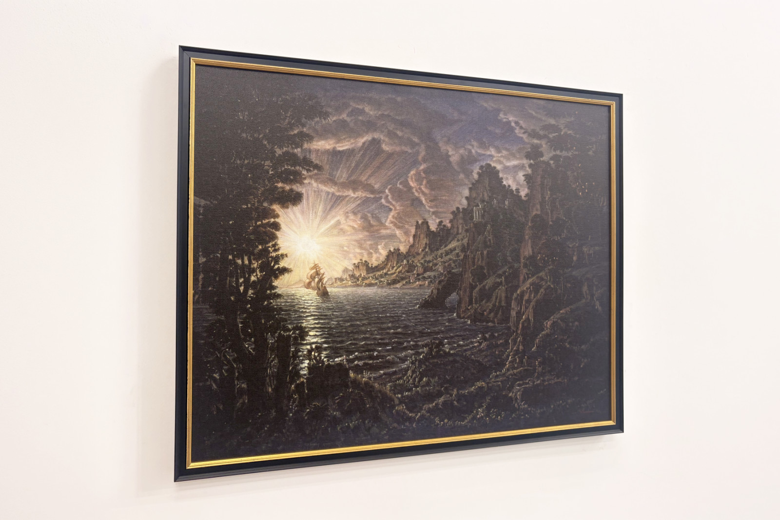 Laivat, ilta-aurinko - Konstantin Bogayevsky