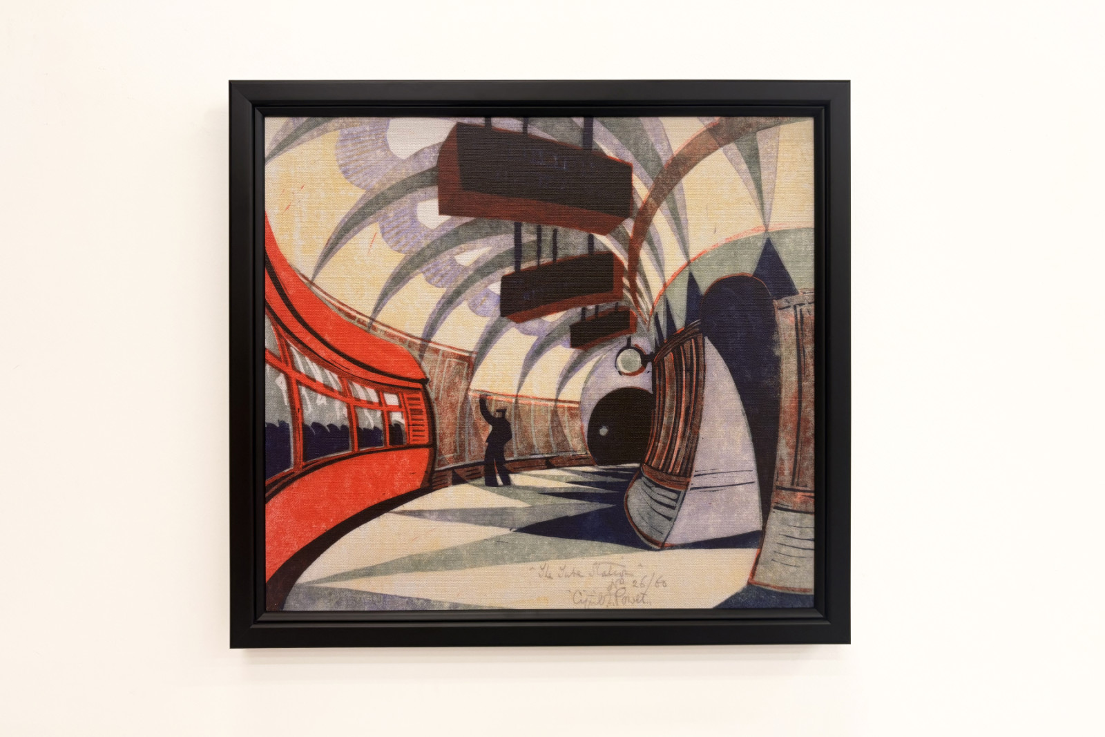 The Tube Train, n. 1932 (linoleikkaus) (katso myös 151089) - Cyril Edward Power