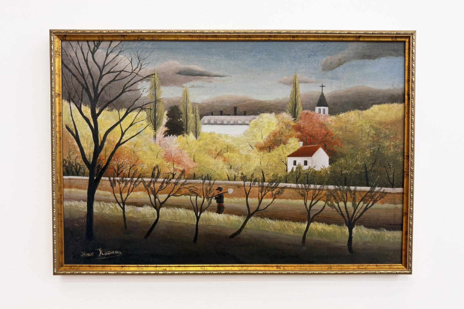 Maisema talonpojan kanssa - Henri Rousseau