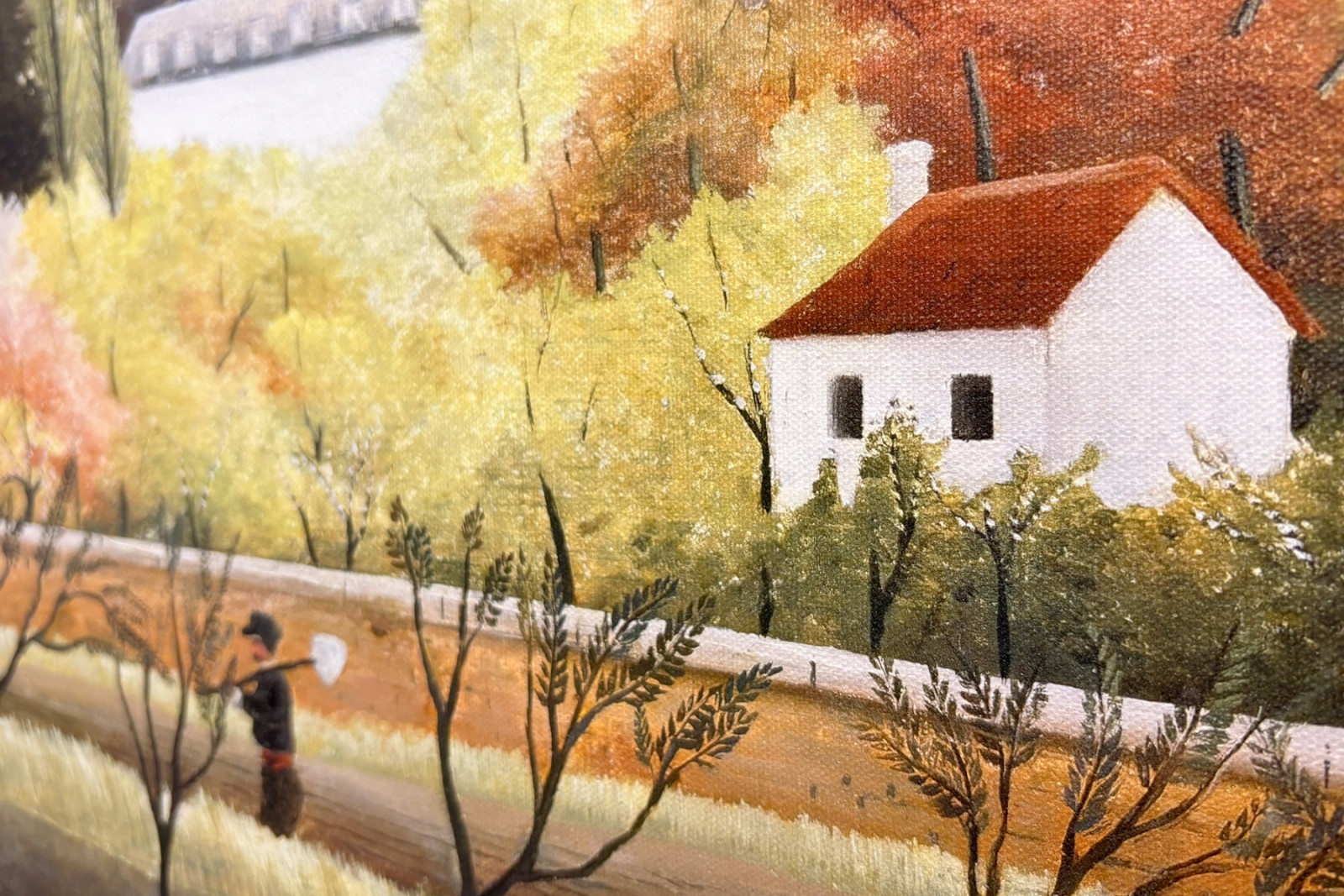 Maisema talonpojan kanssa - Henri Rousseau