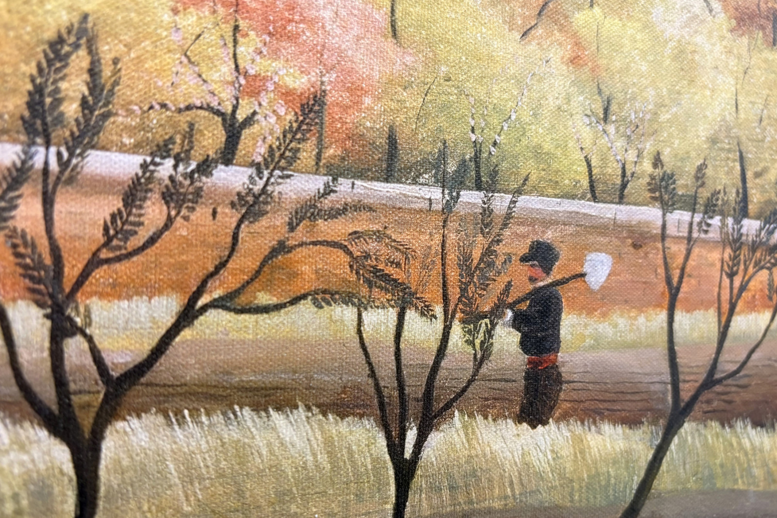 Maisema talonpojan kanssa - Henri Rousseau