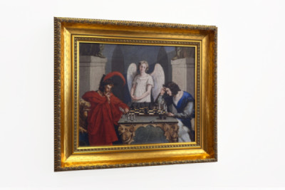 Faust ja Mefisto pelaamassa shakkia