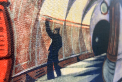 The Tube Train, n. 1932 (linoleikkaus) (katso myös 151089)