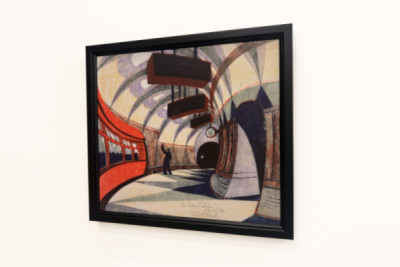 The Tube Train, n. 1932 (linoleikkaus) (katso myös 151089)