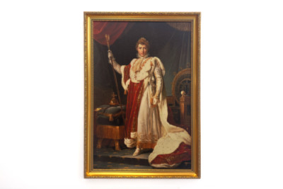 Napoleon kruunajaispuvussa, noin 1804.