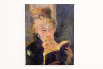 Lukeva tyttö, 1874