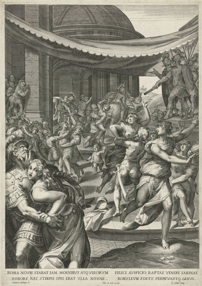 Sabine Virgin ryöstö tekijältä Egidius  Sadeler (II)