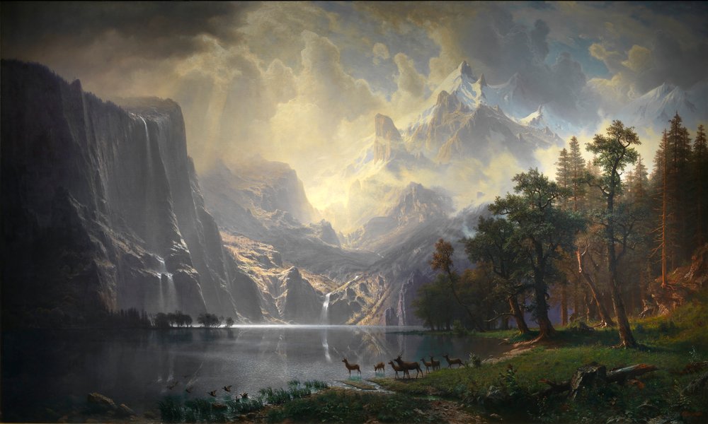Sierra Nevadan joukossa, Kaliforniassa, 1868. tekijältä Albert Bierstadt