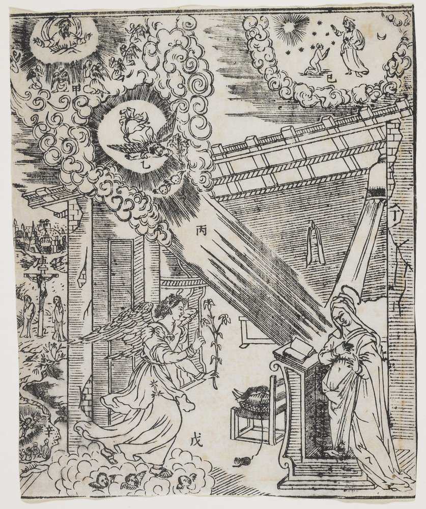 Pyhä Hieronymus luolassa, n. 1480-1538 tekijältä Albrecht Altdorfer