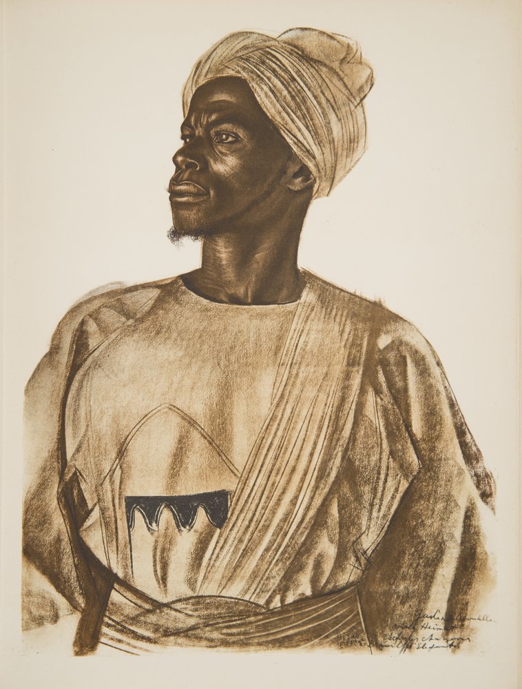 Gadem, norsunmetsästäjä (Birao), teoksesta “Dessins et Peintures d