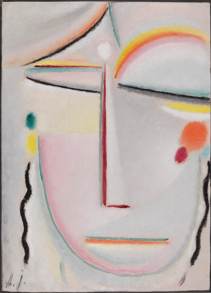 Abstrakti pää: Valaistuminen II, 1919. tekijältä Alexei Javlensky von