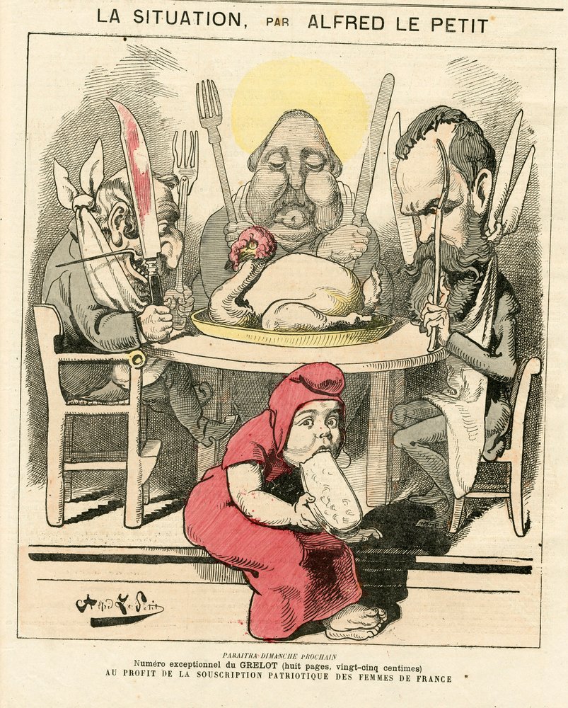 Kansi "" Le Grelot "", numero 47, Satirique en Couleurs tekijältä Alfred Le Petit