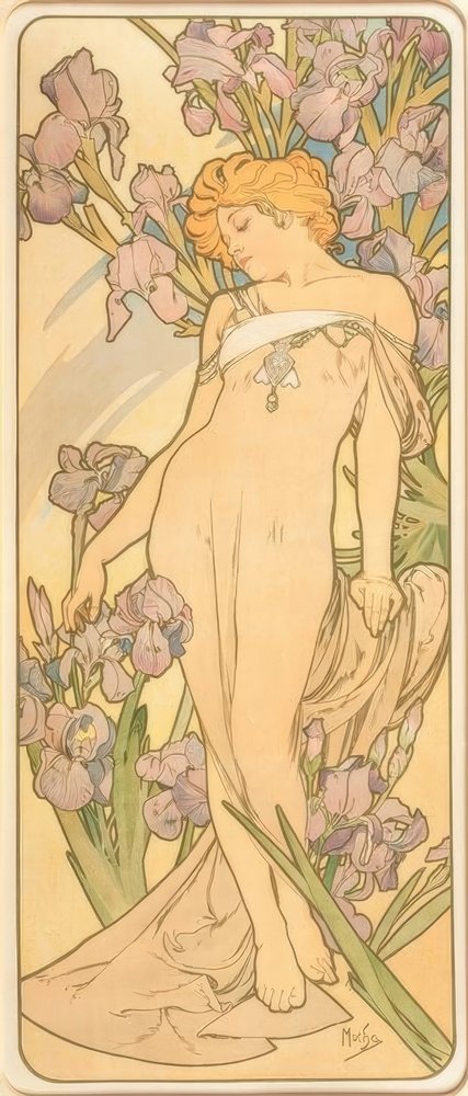 Kuole Iris tekijältä Alphonse Mucha