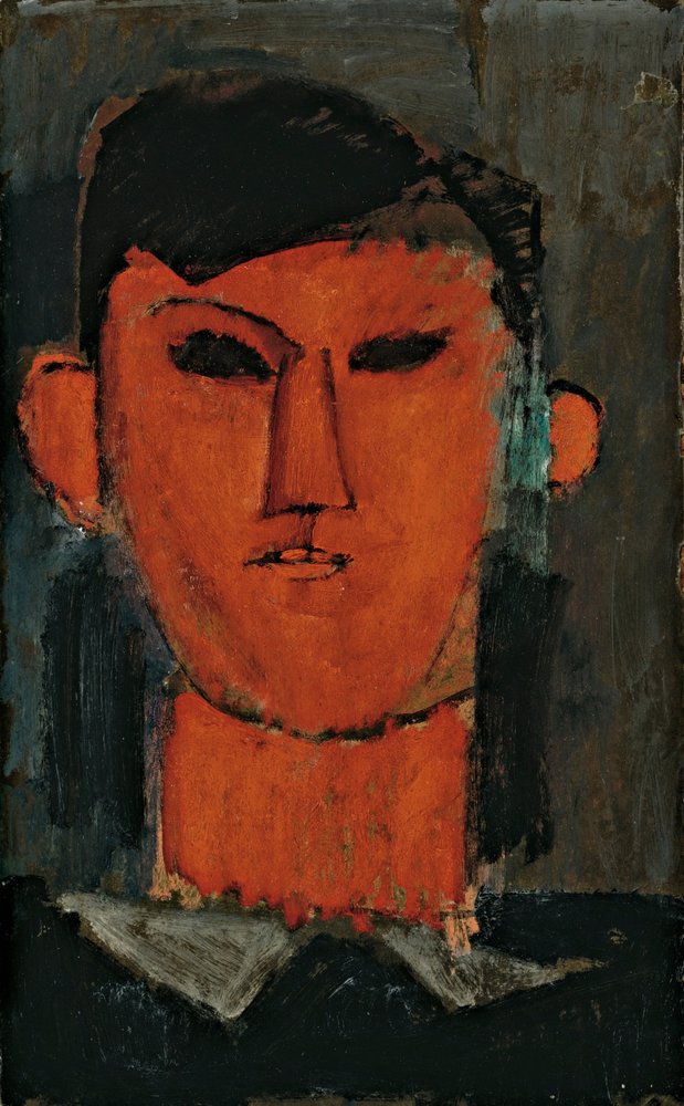 Pablo Picasson muotokuva, noin 1915 tekijältä Amedeo Modigliani