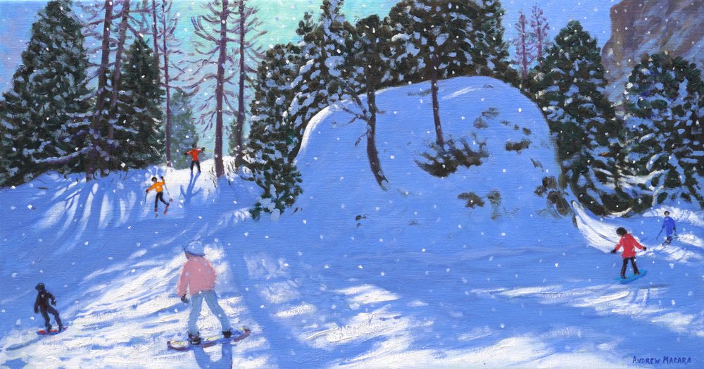 Rock City, Val Gardena, Italia, 2020 (öljy kankaalle) tekijältä Andrew Macara