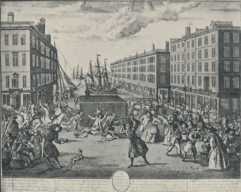 "The Humors of Billingsgate, 1736", 1920 tekijältä Arnoldus van Haecken