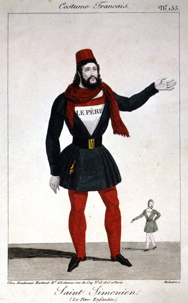 Isä Enfantinin (tai Prosper Enfantinin) (1796-1864) muotokuva, Saint Simonien. tekijältä Artist Unknown