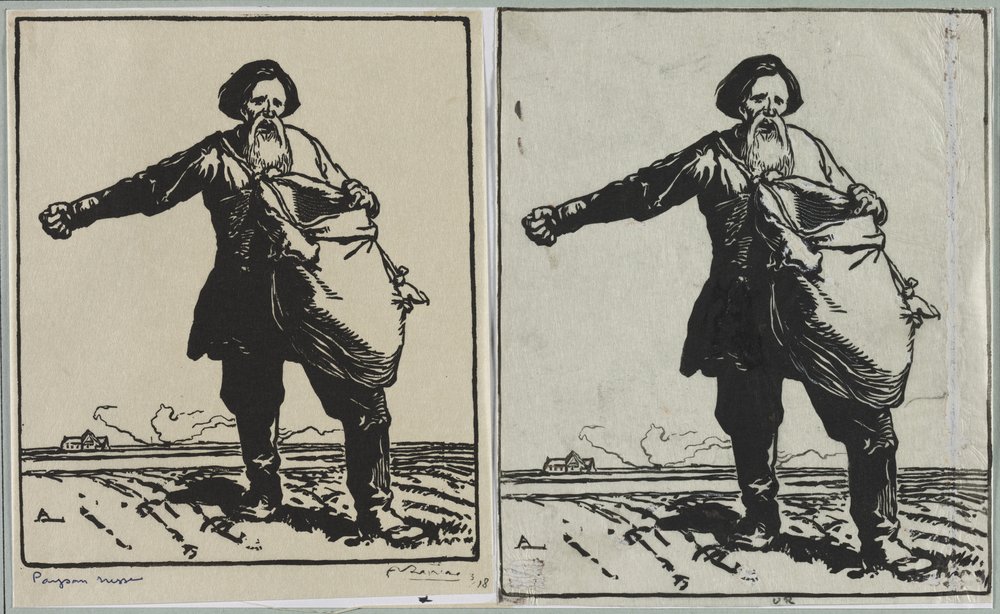 Venäjän talonpoika, 1914. tekijältä Auguste Louis Lepère