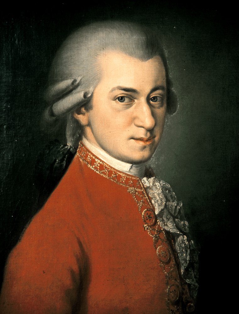Wolfgang Amadeus Mozartin muotokuva (öljymaalaus) tekijältä Barbara Krafft