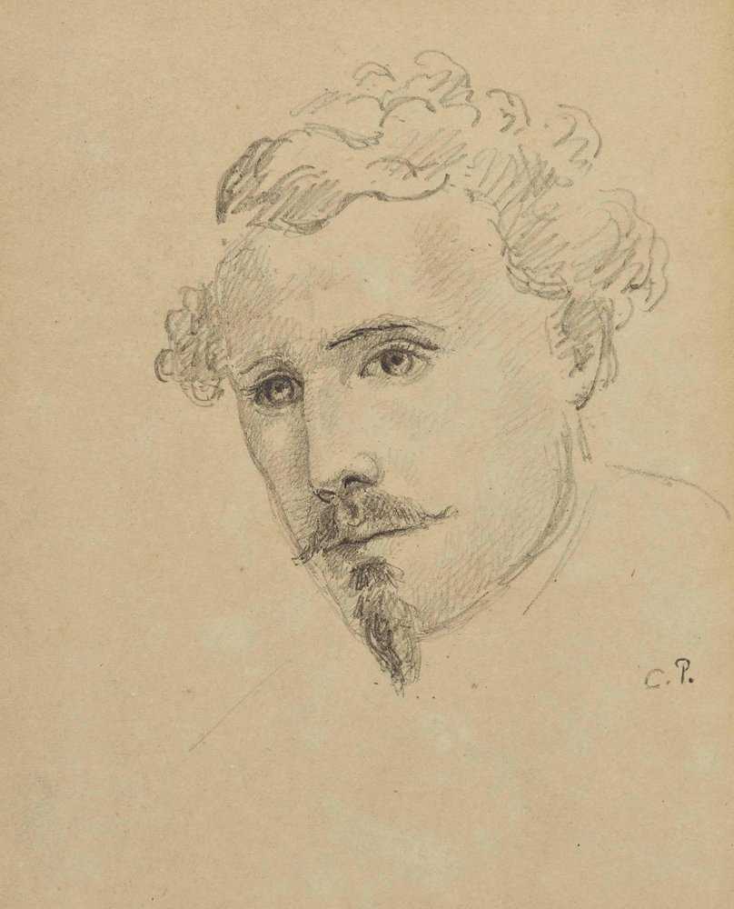 Omakuva, c. 1853. tekijältä Camille Jacob Pissarro