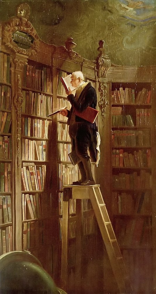 Kirjatoukka tekijältä Carl Spitzweg