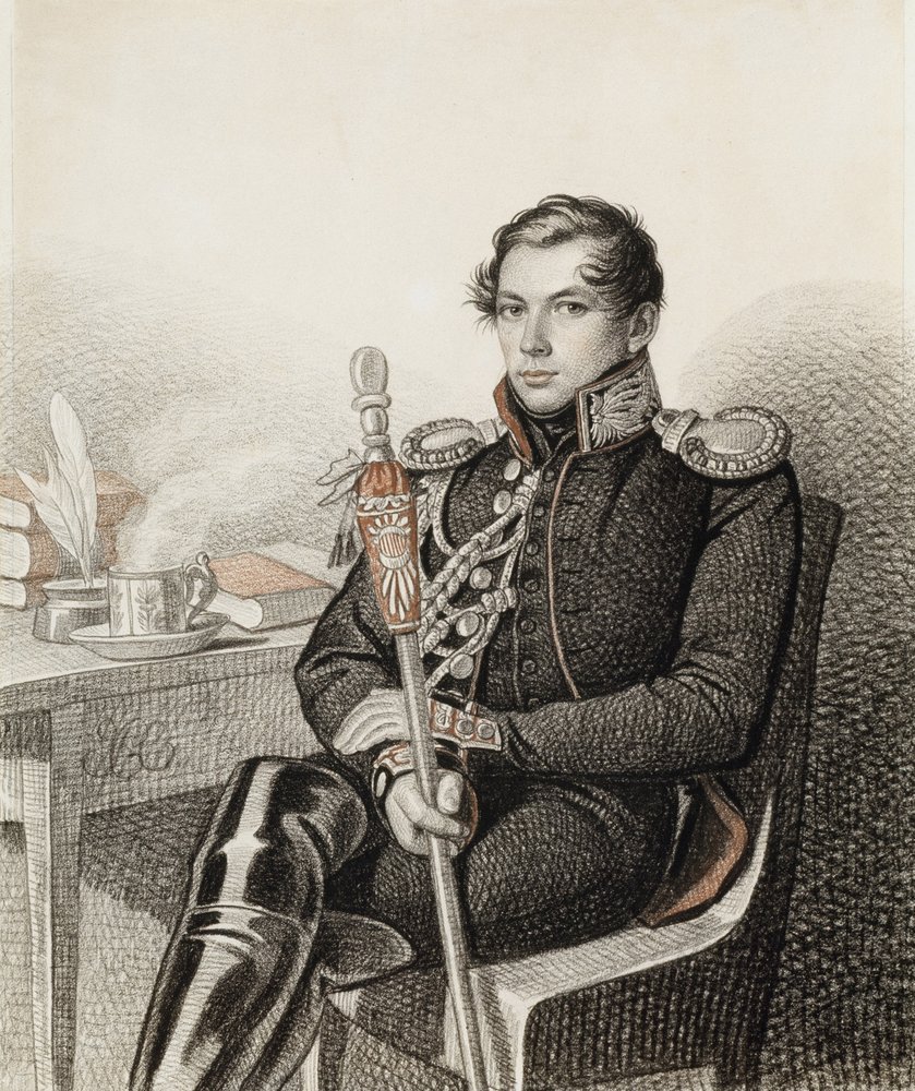 Kreivi Pjotr Petrovitš Konovnitsynin muotokuva 1803-1830, 1822-1823. tekijältä Carl von Hampeln