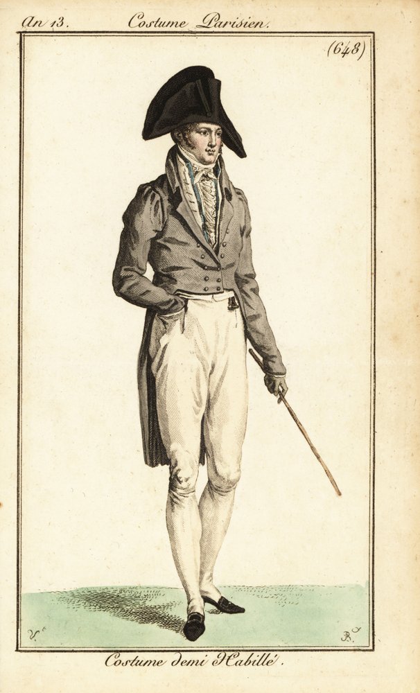 Dandy puolijuhlassa, Pariisi tekijältä Carle (after) Vernet