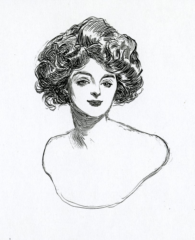 Gibson-tyttö, n. 1902 tekijältä Charles Dana Gibson