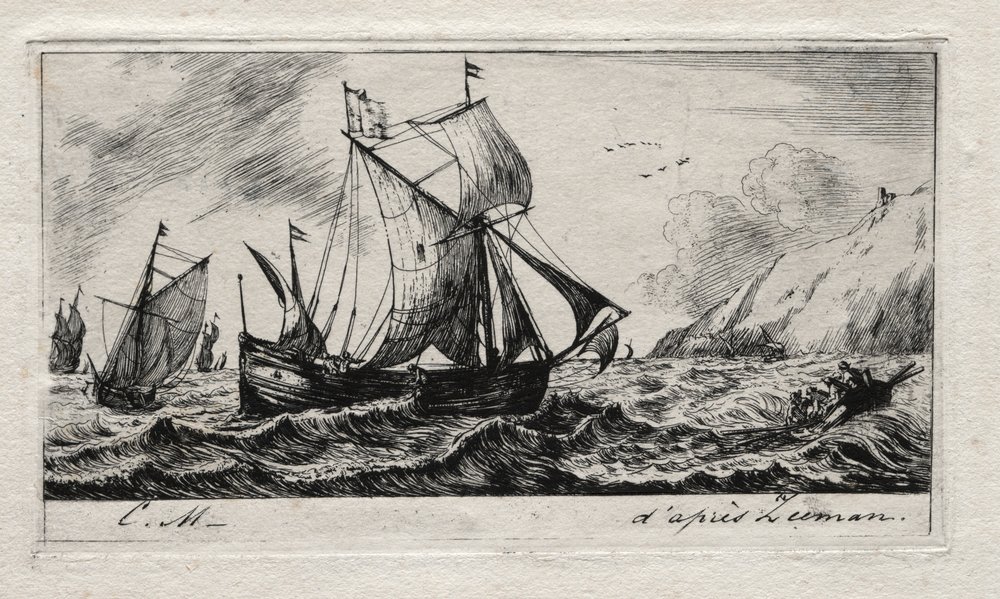Rotterdamin Jean de Vylin Galliot, 1850. tekijältä Charles Meryon