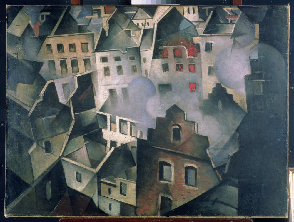Ypres ensimmäisen pommituksen jälkeen tekijältä Christopher Richard Wynne Nevinson