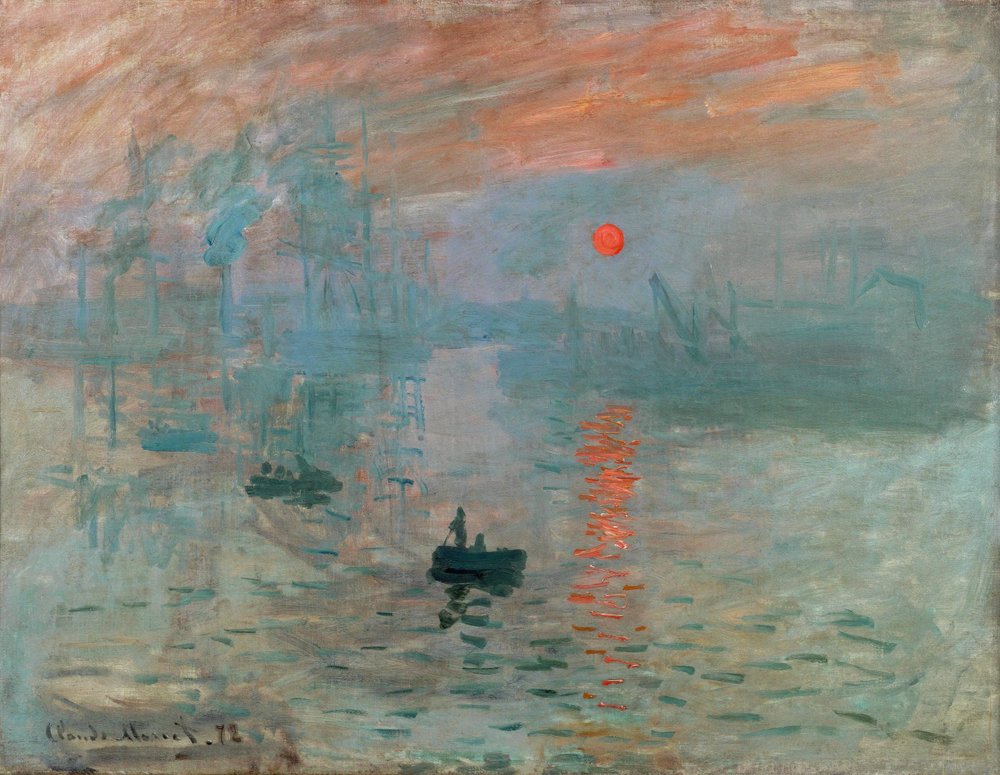 Vaikutelma, auringonnousu, 1872 tekijältä Claude Monet