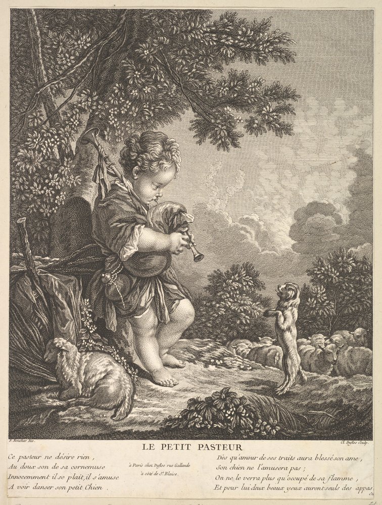 El Pastoret, ca. 1753. finlandès tekijältä Claude Augustin Duflos