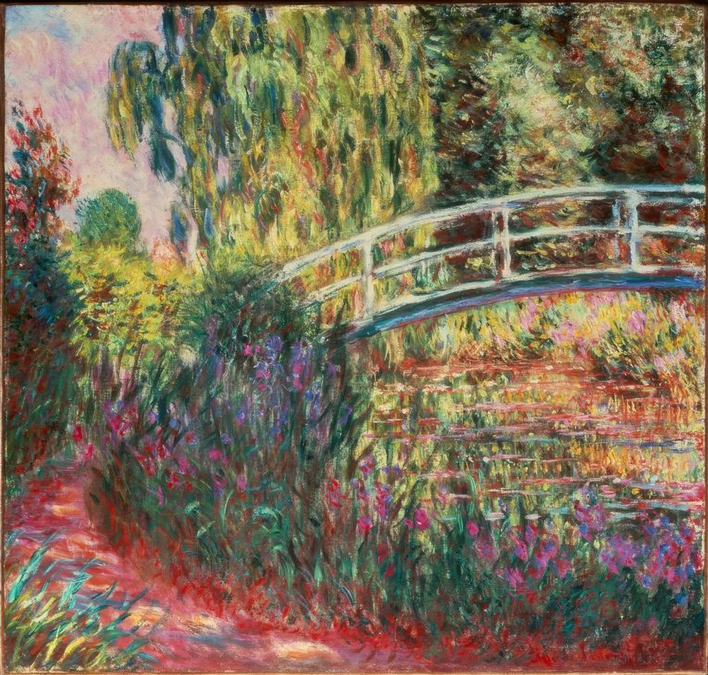 Japanilainen silta tekijältä Claude Monet