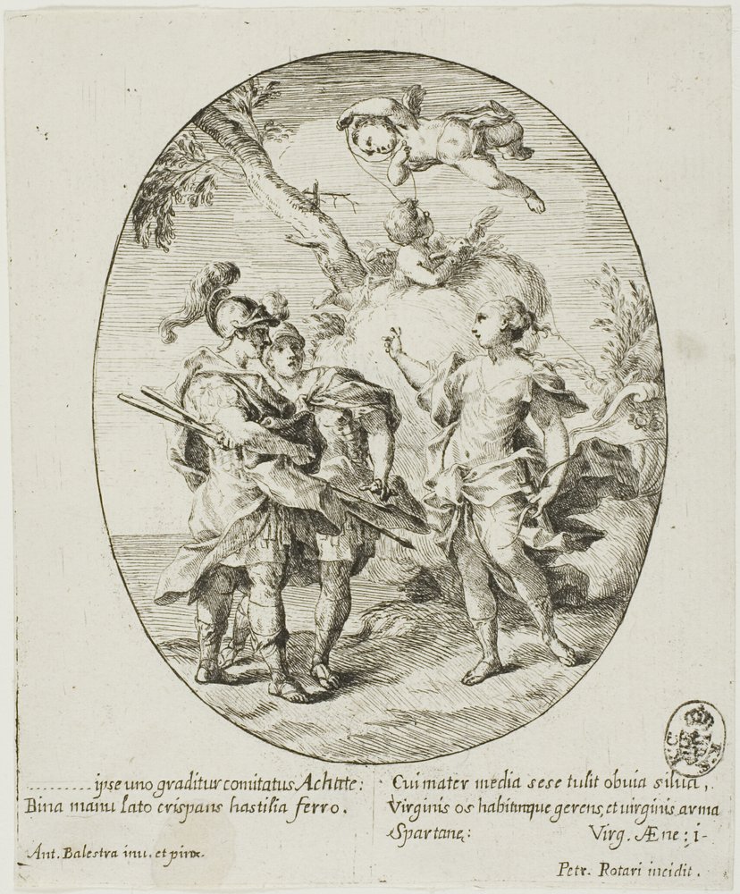 Aeneas, Venus ja Achates tekijältä Conte Pietro Antonio Rotari