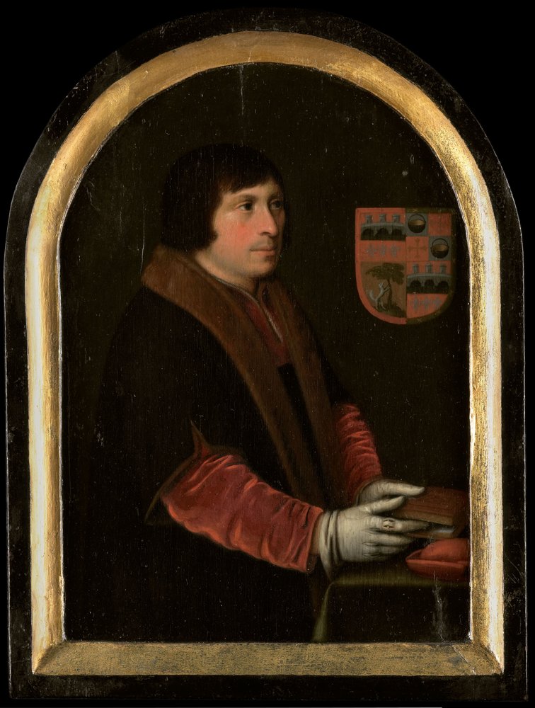Pieter Salinan muotokuva, noin 1620 (öljy paneelille). tekijältä Cornelis Engelsz