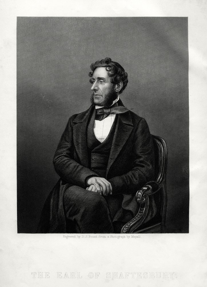 Anthony Ashley Cooper, Shaftesburyn 7. jaarli, englantilainen hyväntekijä, vuodelta 1880. tekijältä Daniel John Pound
