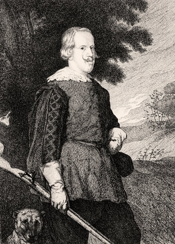 Felipe IV metsästysasussa tekijältä Diego Velázquez