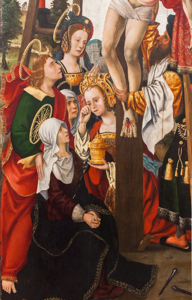 Laskeutuminen ristiltä,1520 (öljy kankaalle) tekijältä Dutch School