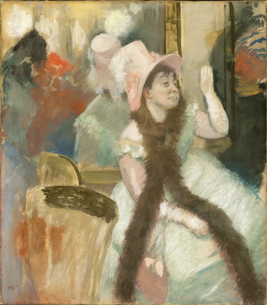 Muotokuva pukujuhlan jälkeen (Madame Dietz-Monninin muotokuva) tekijältä Edgar Degas