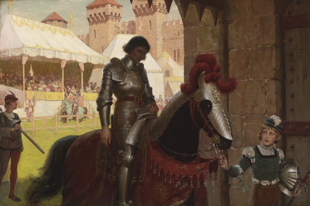 Kukistettu, 1884 tekijältä Edmund Blair Leighton