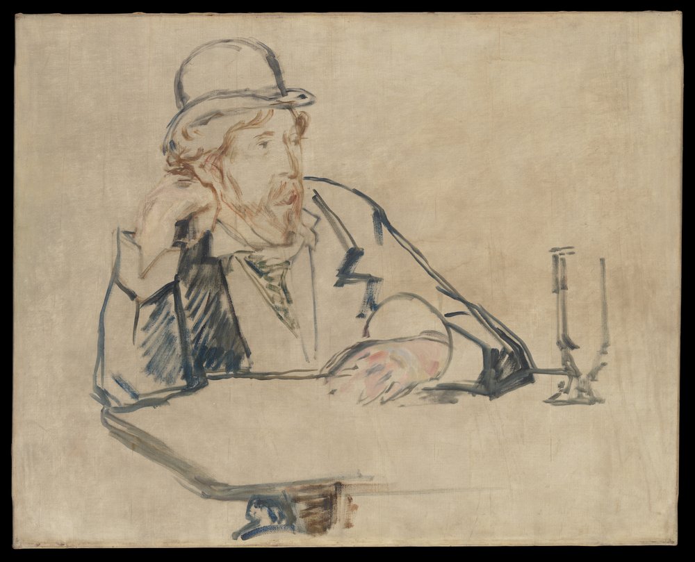George Moore (1852-1933) kahvilassa tekijältä Édouard Manet