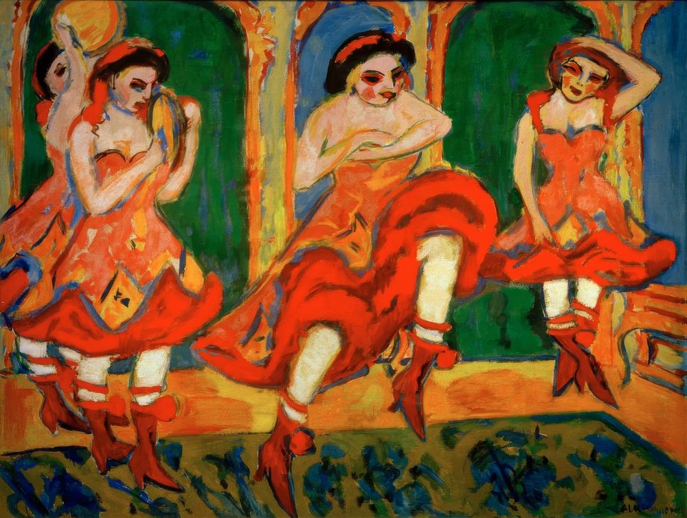 Czardastänzerinnen tekijältä Ernst Ludwig Kirchner