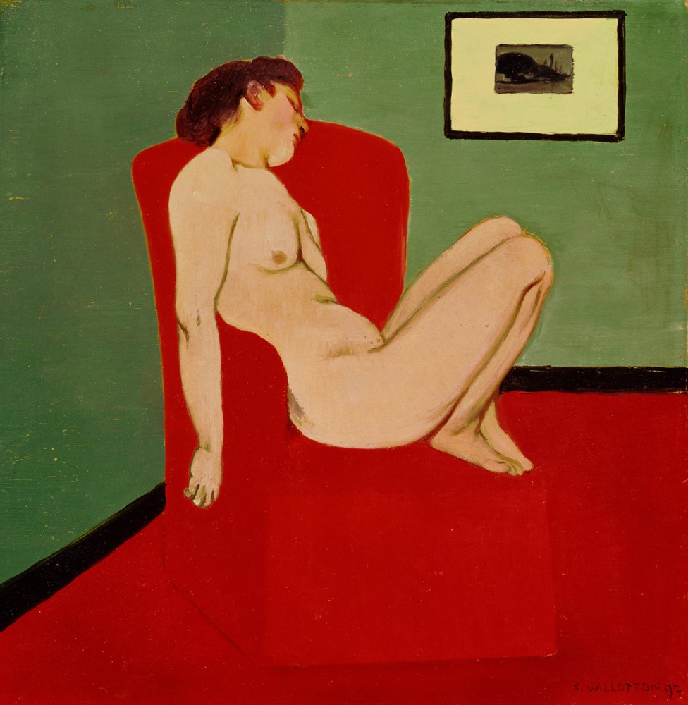 Istuva naisalaston tekijältä Felix Edouard Vallotton