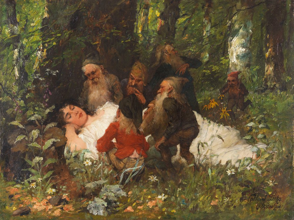 Lumikki, noin 1890. tekijältä Ferdinand Leeke